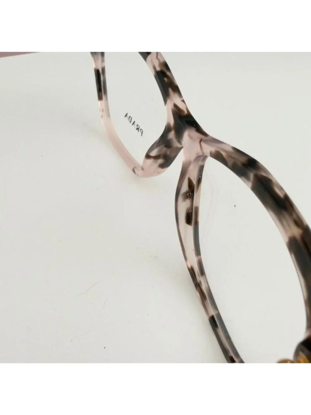 Prada Eyeglasses Frames Only VPR 05W ROJ-1O1 Pink Marble Brown 53-19